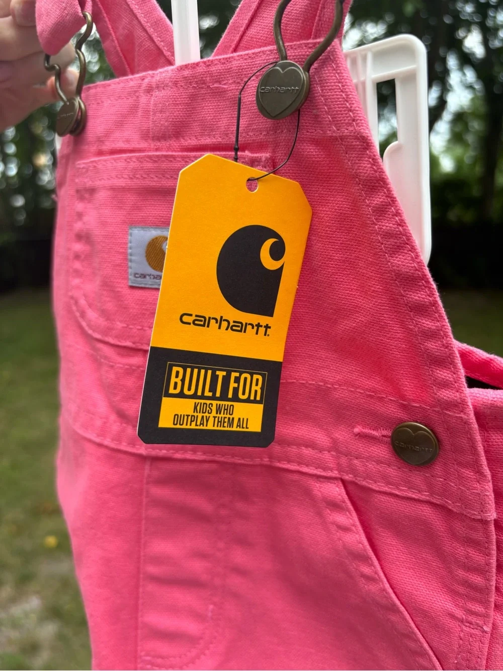 Carhartt Baby Overalls in Pink